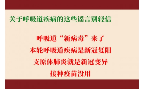 關(guān)于呼吸道疾病的這些謠言別輕信！